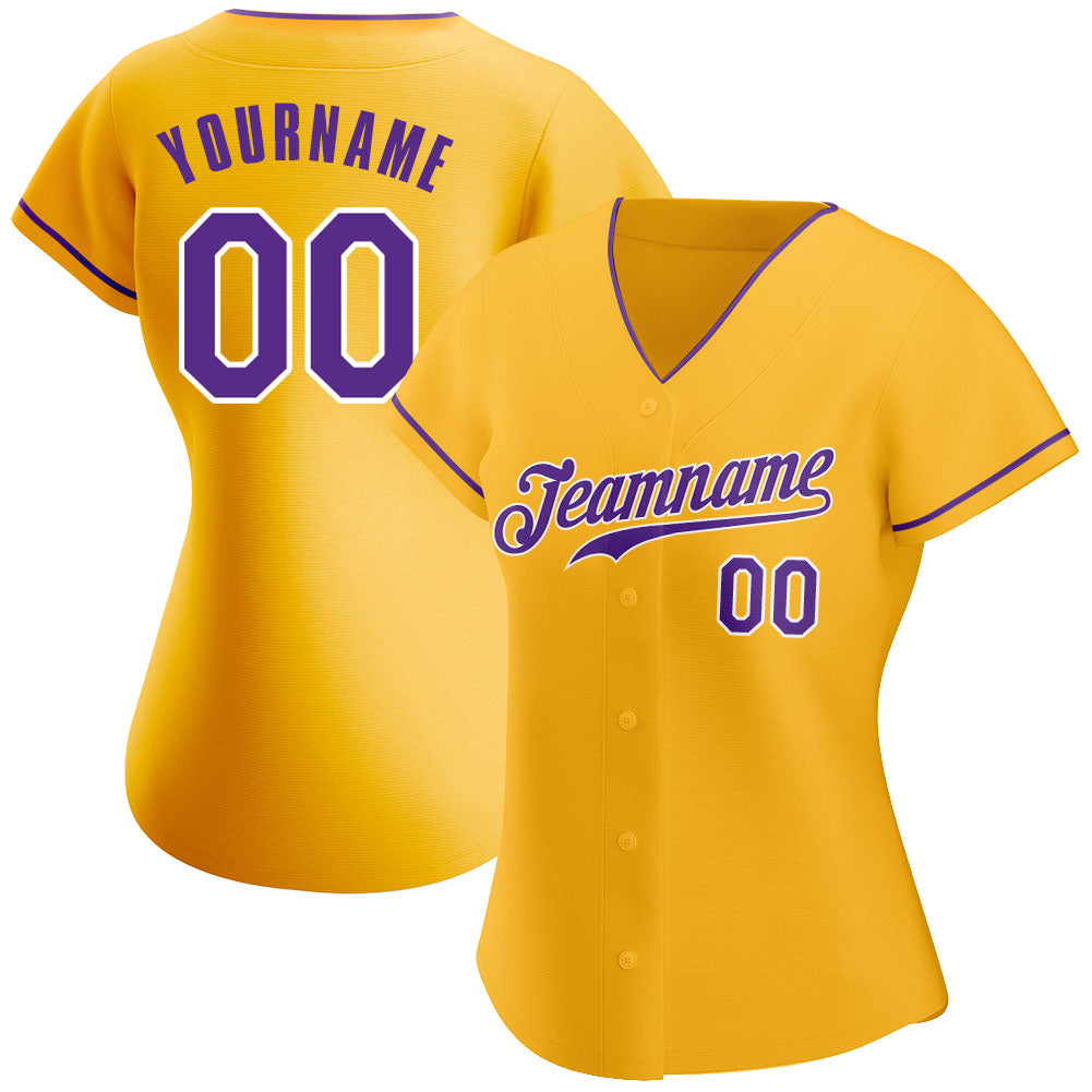 Custom-Gold-Purple-White-Baseball-MLB-Jersey-2760