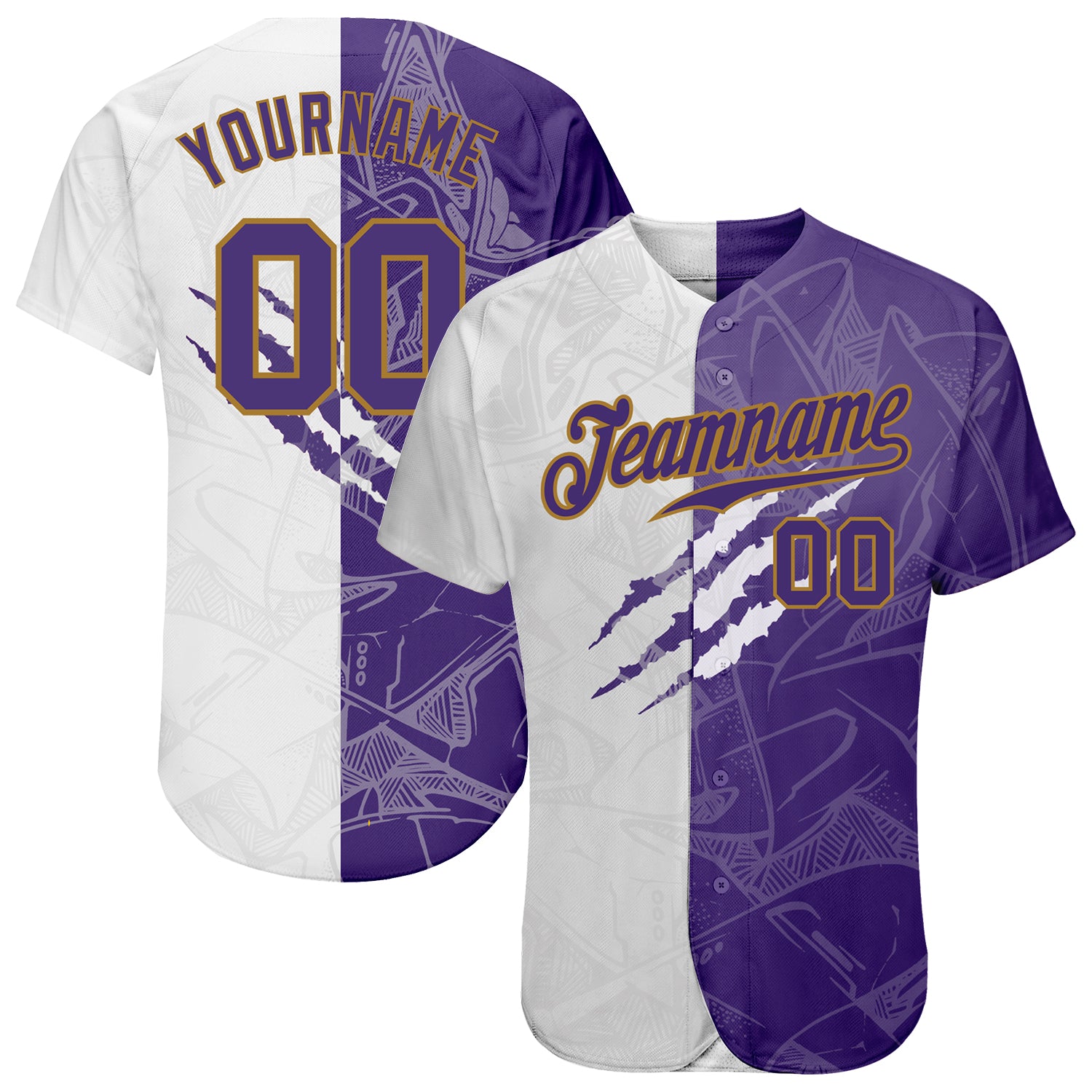 Custom-Graffiti-Pattern-Purple-Old-Gold-3D-Baseball-MLB-Jersey-4397