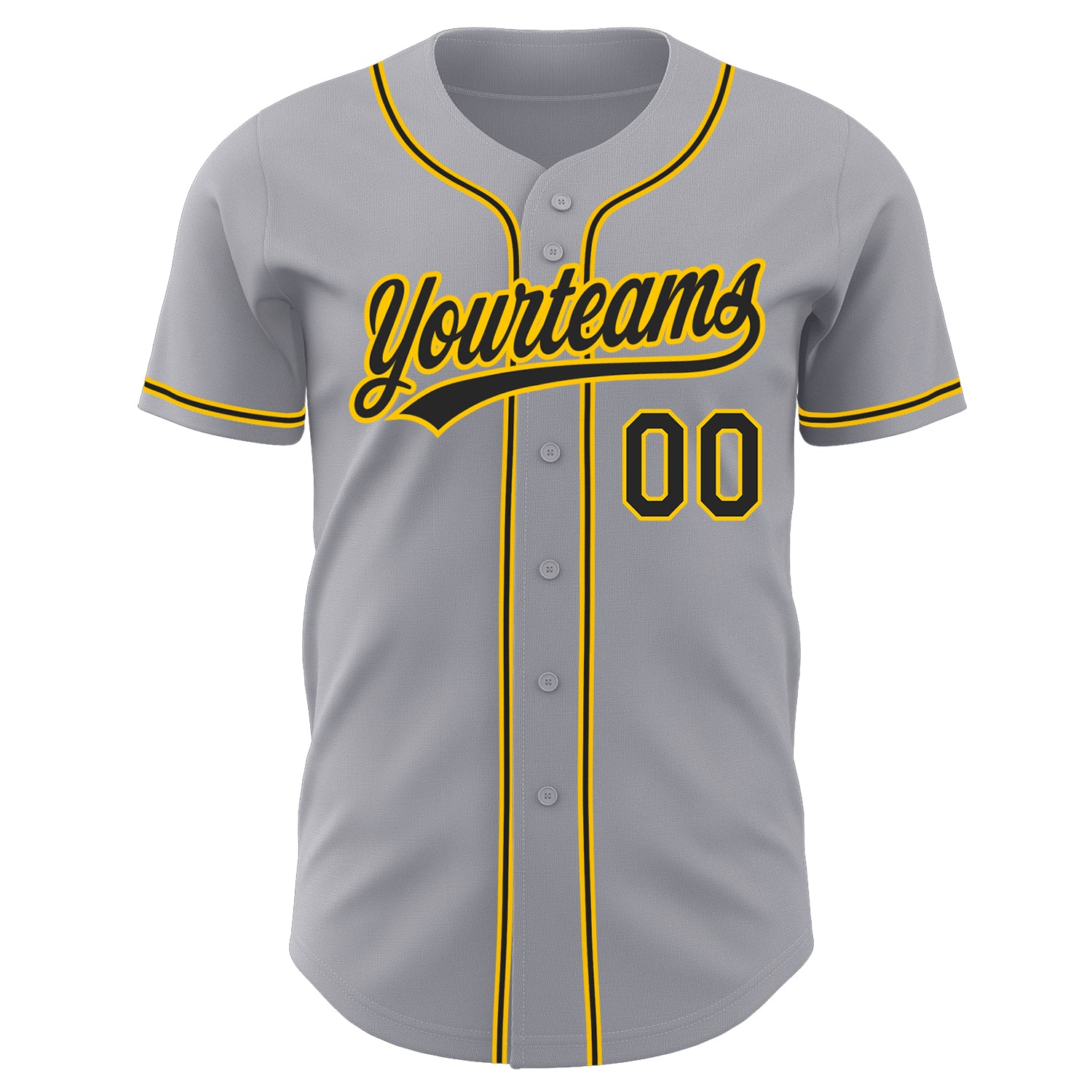 Custom-Gray-Black-Gold-Baseball-MLB-Jersey-3266
