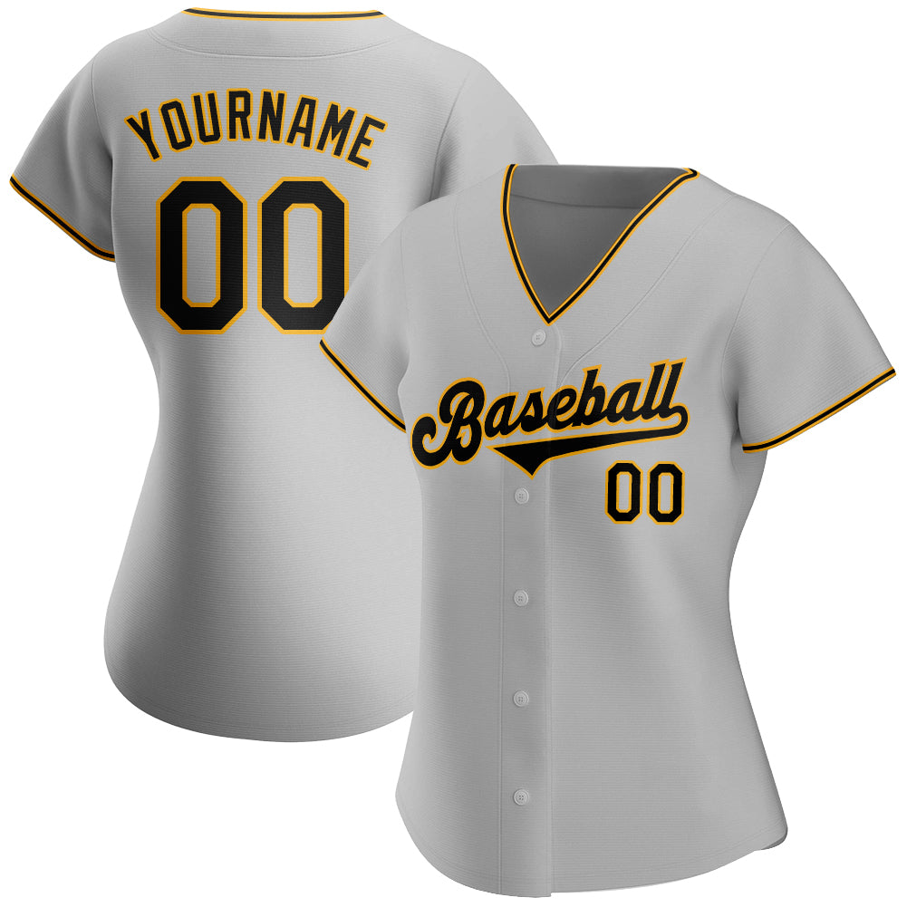 Custom-Gray-Black-Gold-Baseball-MLB-Jersey-3400