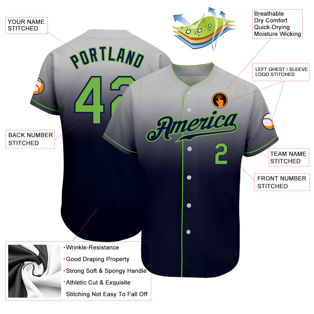 Custom-Gray-Neon-Green-Navy-Fade-Fashion-Baseball-MLB-Jersey-2133