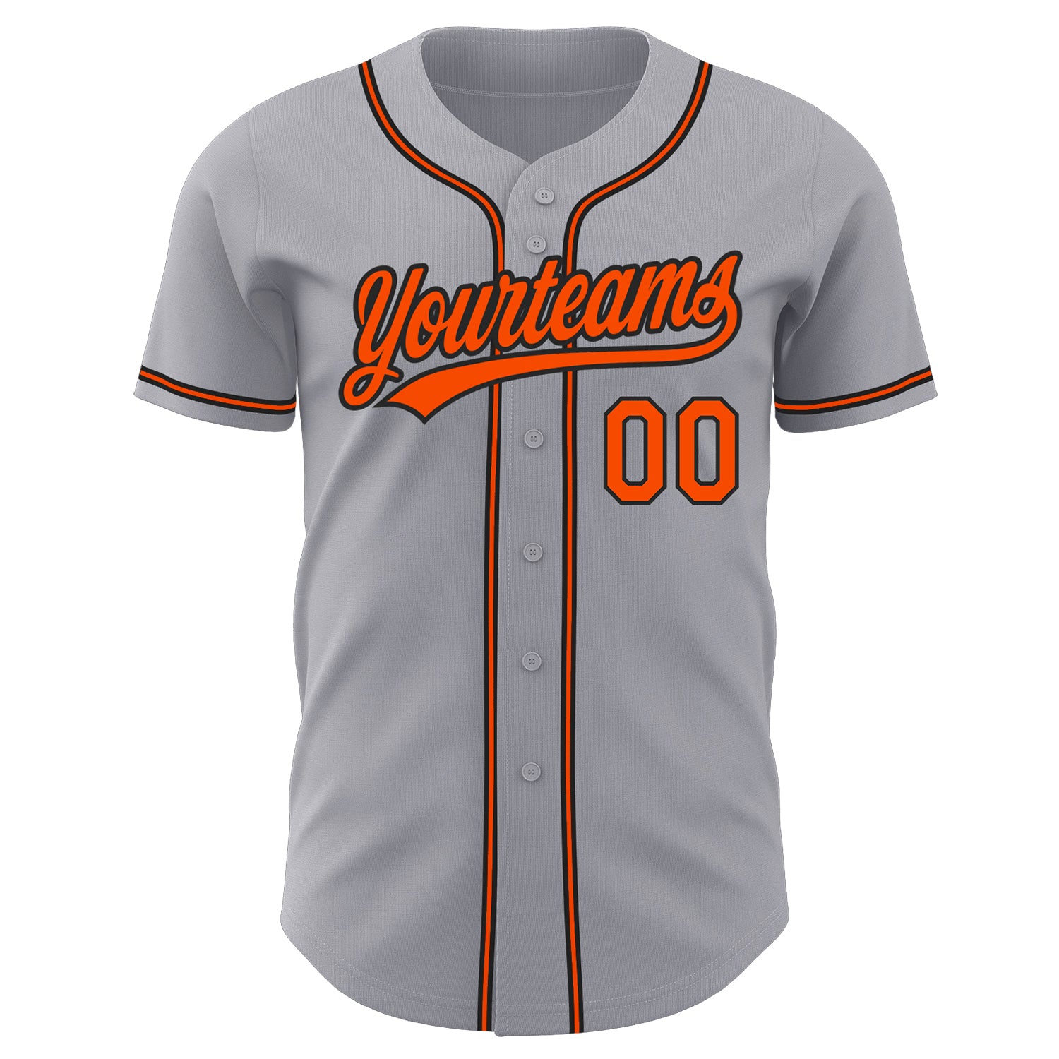 Custom-Gray-Orange-Black-Baseball-MLB-Jersey-4767