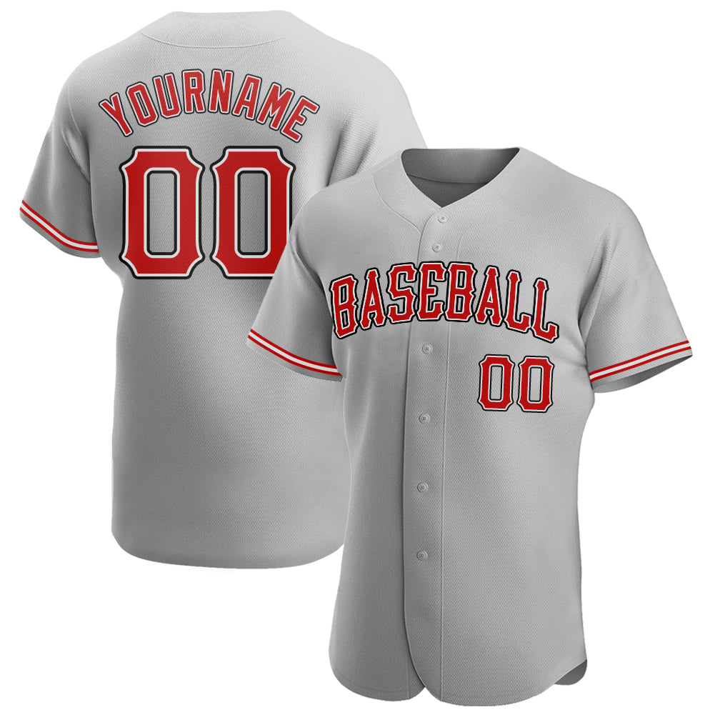 Custom-Gray-Red-Black-Baseball-MLB-Jersey-6841
