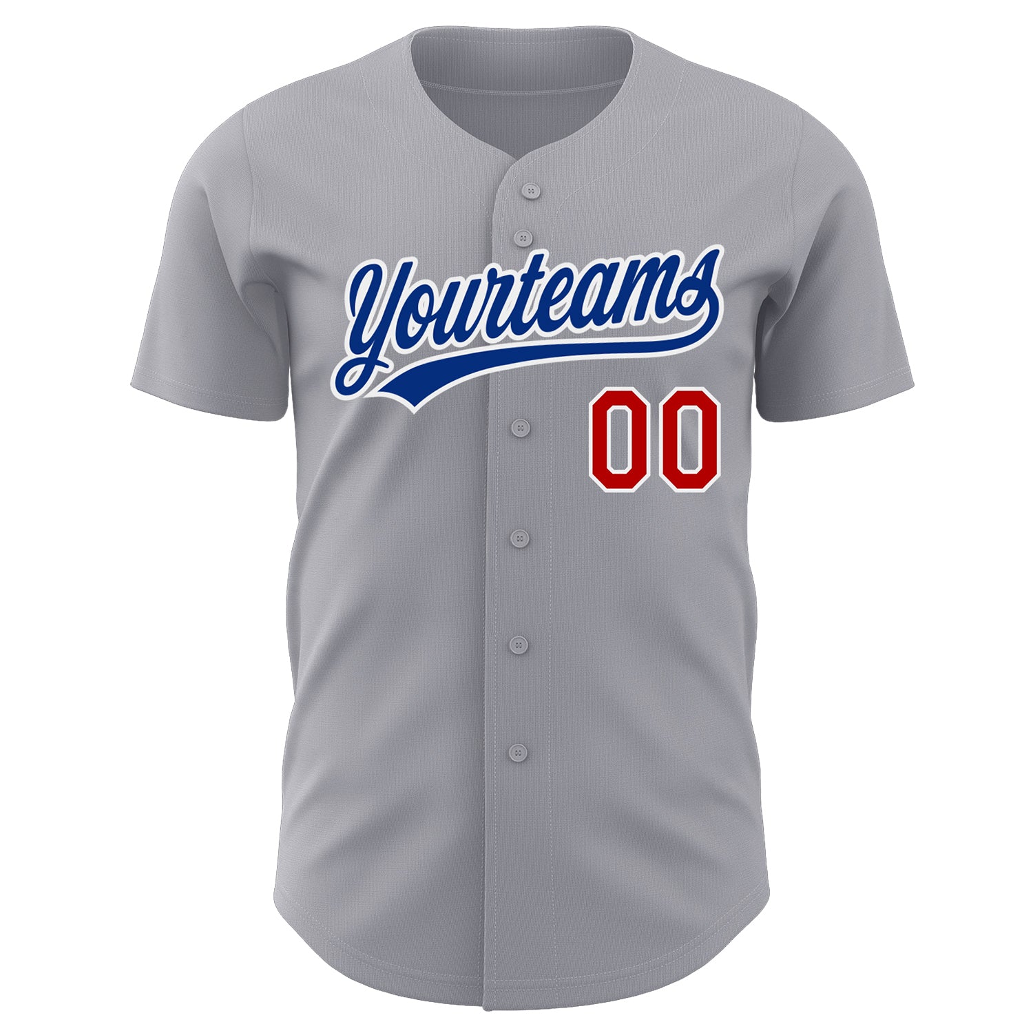 Custom-Gray-Red-White-Baseball-MLB-Jersey-2065