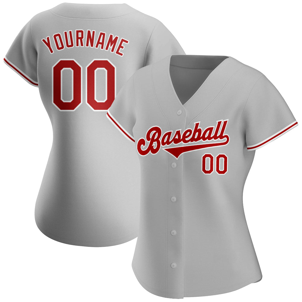 Custom-Gray-Red-White-Baseball-MLB-Jersey-5704