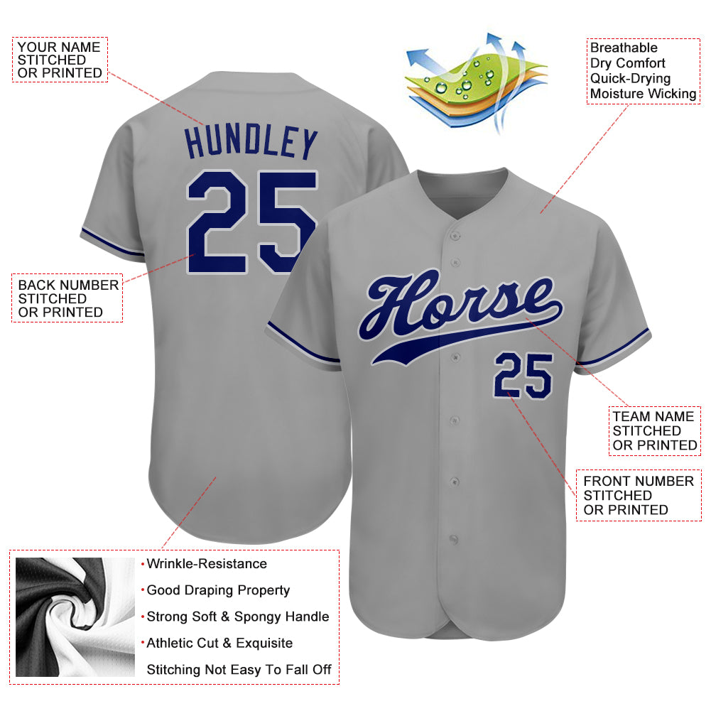 Custom-Gray-Royal-White-Baseball-MLB-Jersey-4811