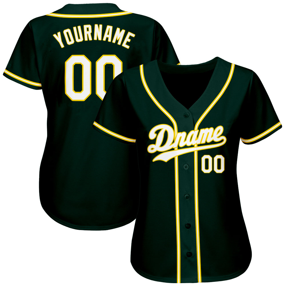Custom-Green-White-Gold-Baseball-MLB-Jersey-2062