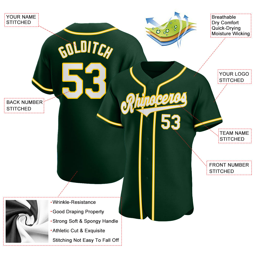 Custom-Green-White-Gold-Baseball-MLB-Jersey-2228