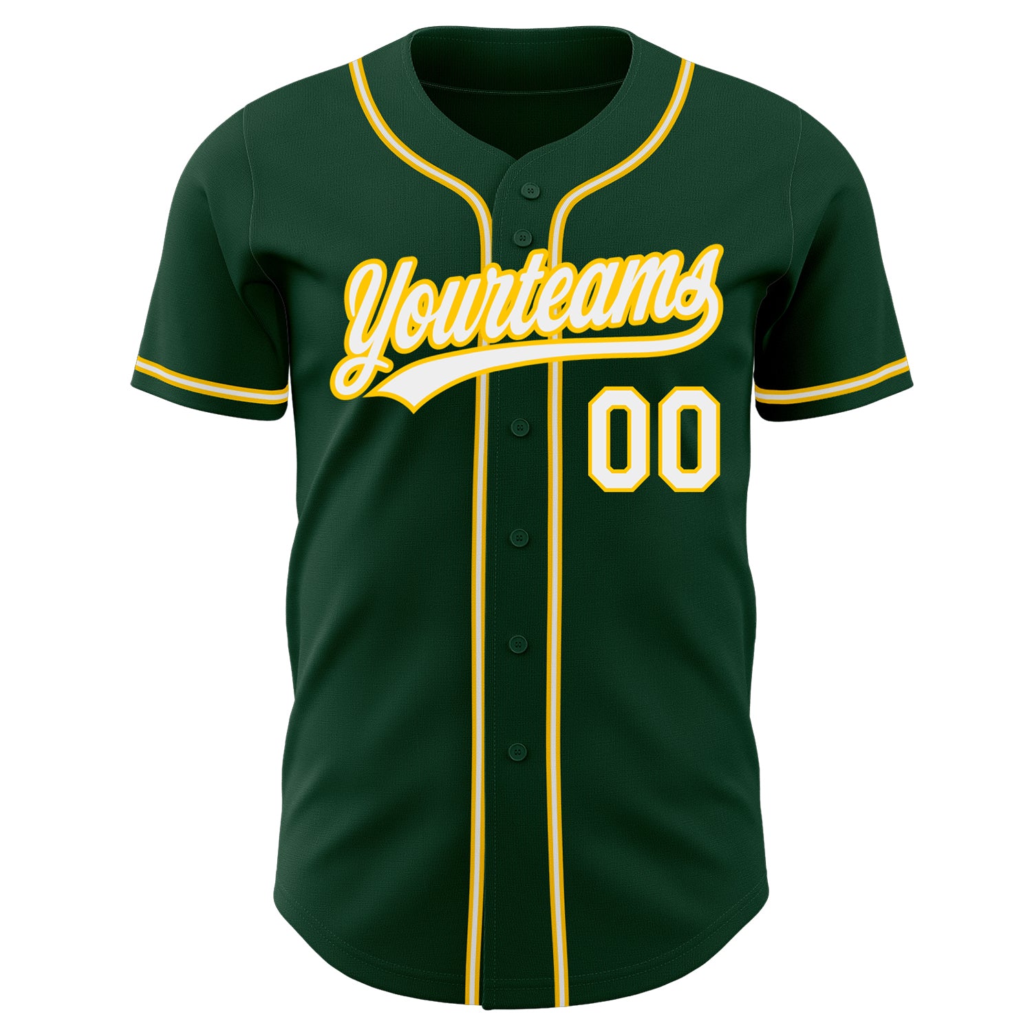 Custom-Green-White-Gold-Baseball-MLB-Jersey-6945
