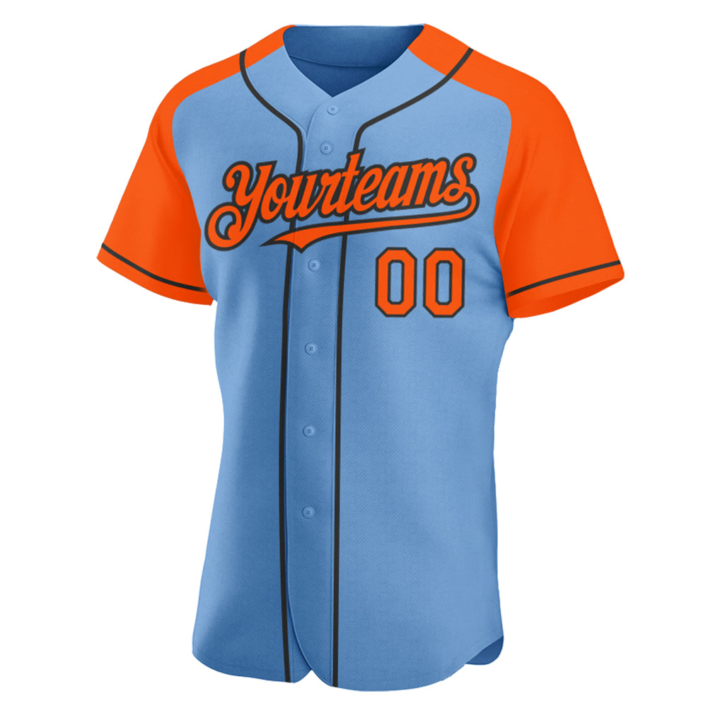 Custom-Light-Blue-Orange-Black-Baseball-MLB-Jersey-4181