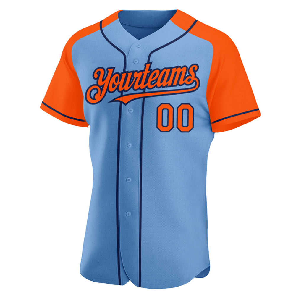 Custom-Light-Blue-Orange-Navy-Baseball-MLB-Jersey-5902