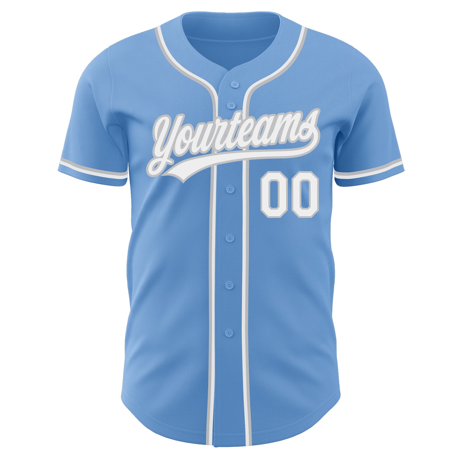 Custom-Light-Blue-White-Gray-Baseball-MLB-Jersey-6626