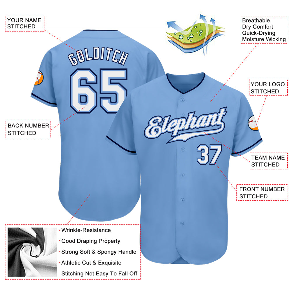 Custom-Light-Blue-White-Navy-Baseball-MLB-Jersey-5123
