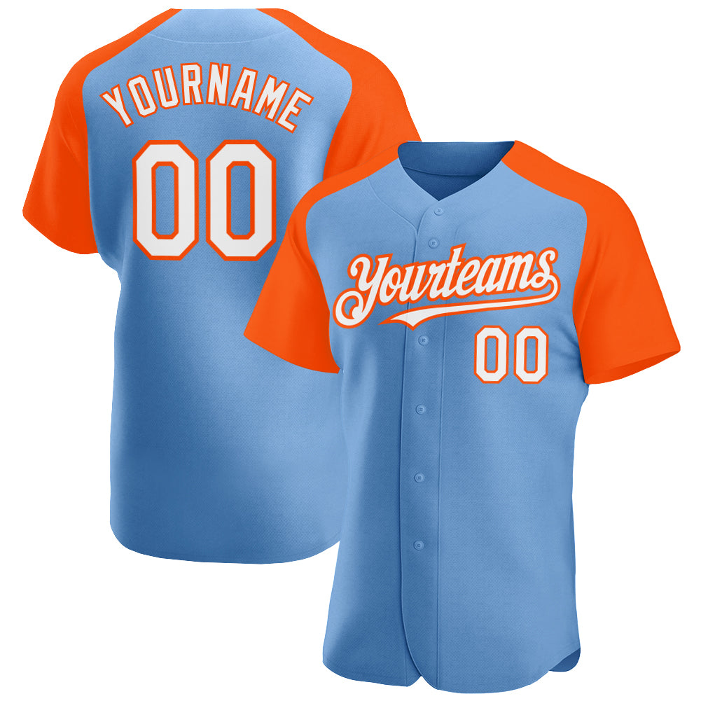 Custom-Light-Blue-White-Orange-Baseball-MLB-Jersey-2213