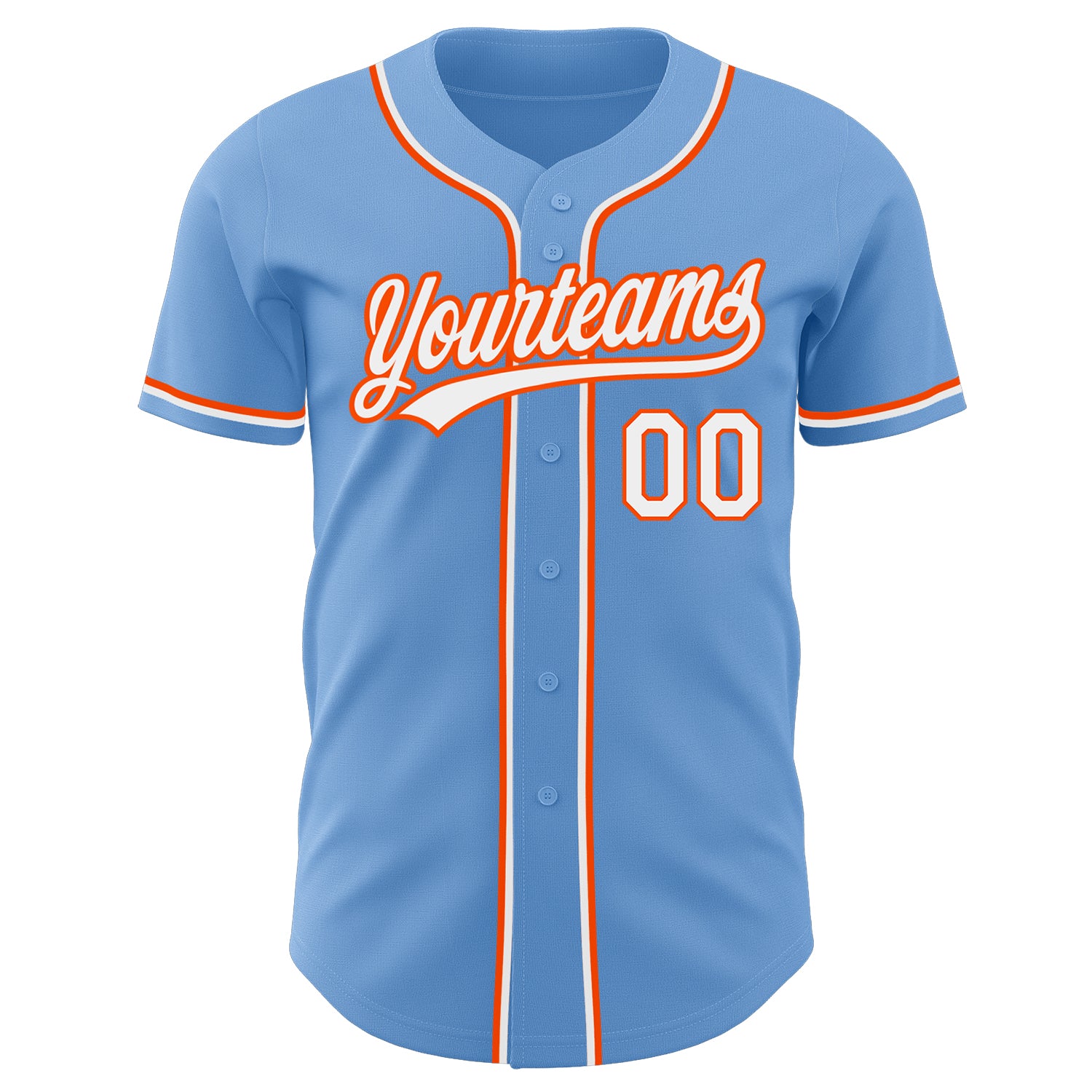 Custom-Light-Blue-White-Orange-Baseball-MLB-Jersey-2765