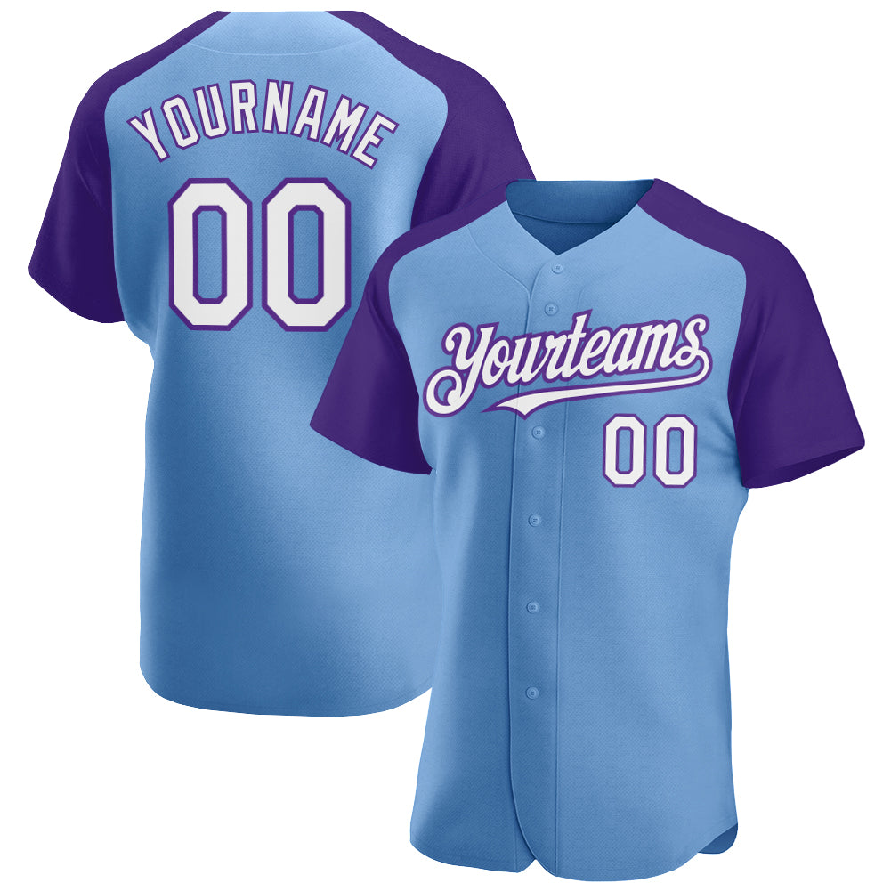 Custom-Light-Blue-White-Purple-Baseball-MLB-Jersey-7753
