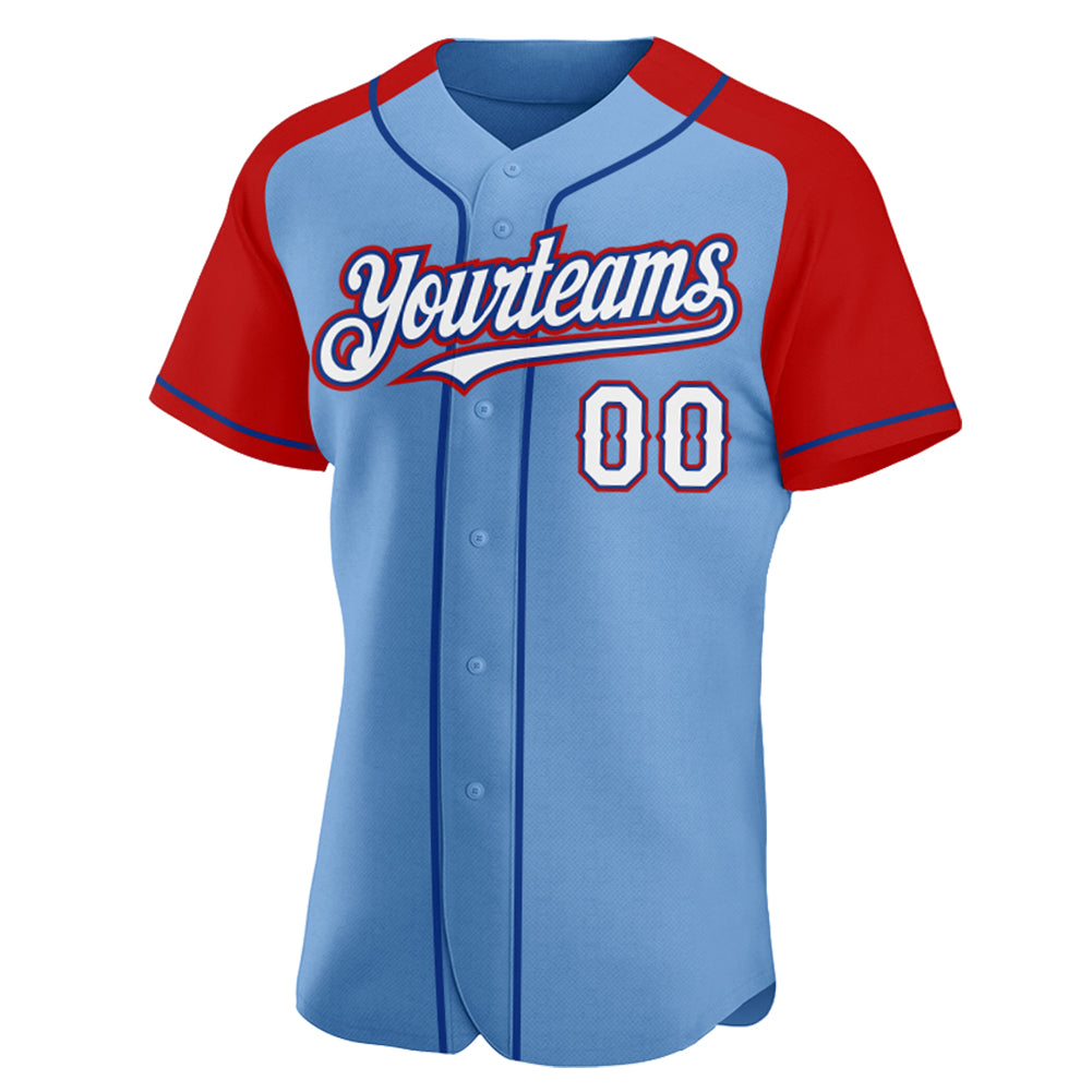 Custom-Light-Blue-White-Red-Royal-Baseball-MLB-Jersey-5857