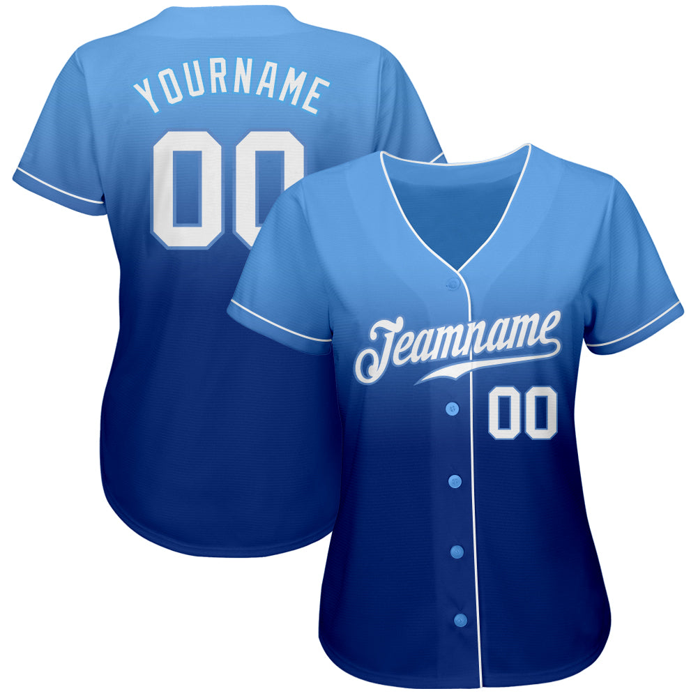 Custom-Light-Blue-White-Royal-Fade-Fashion-Baseball-MLB-Jersey-7481