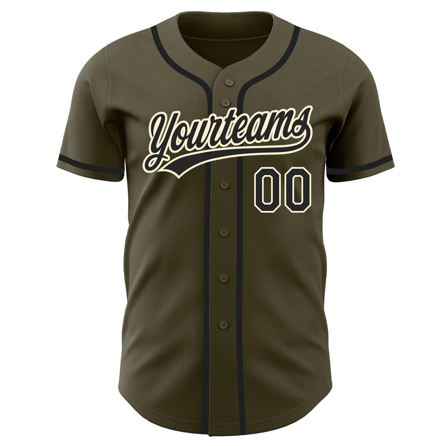 Custom-Olive-Black-Cream-Salute-To-Service-Baseball-MLB-Jersey-8210