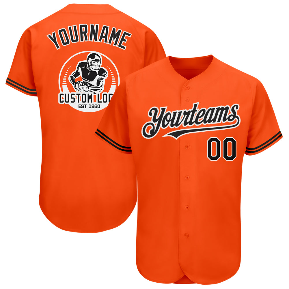 Custom-Orange-Black-White-Baseball-MLB-Jersey-2706