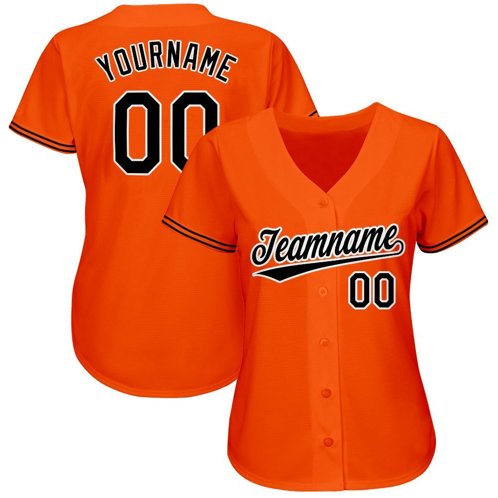 Custom-Orange-Black-White-Baseball-MLB-Jersey-3360