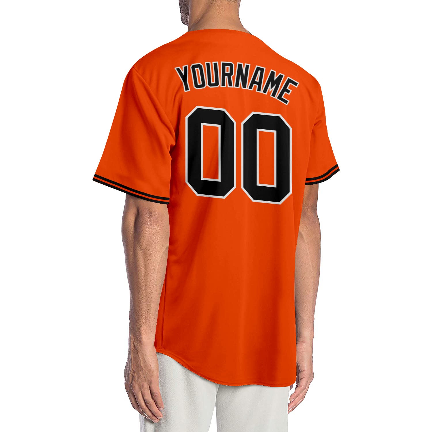 Custom-Orange-Black-White-Baseball-MLB-Jersey-6184