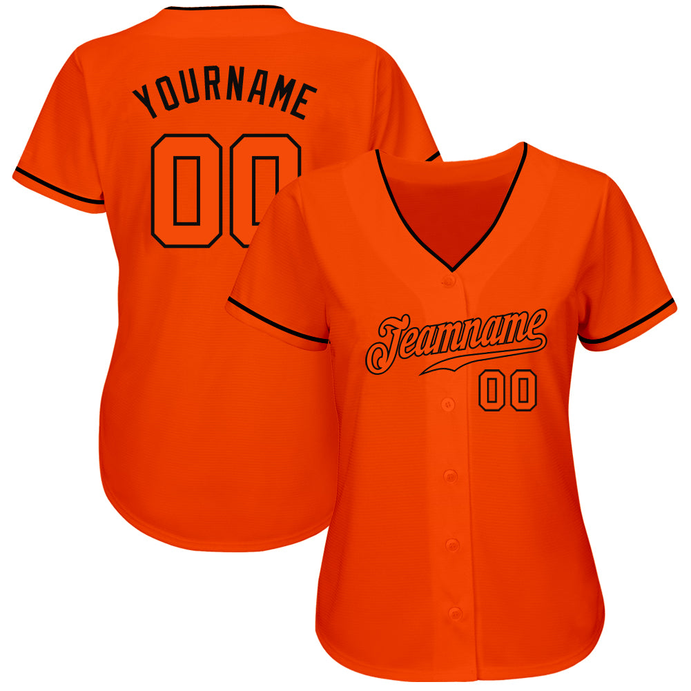 Custom-Orange-Orange-Black-Baseball-MLB-Jersey-4225