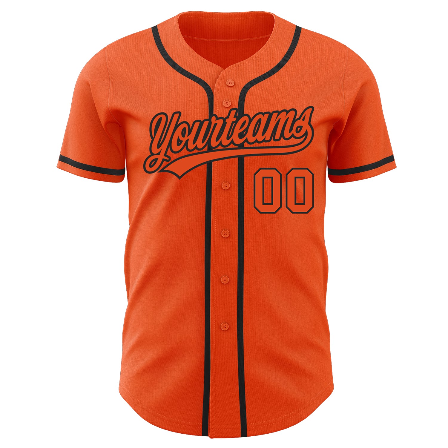 Custom-Orange-Orange-Black-Baseball-MLB-Jersey-6444