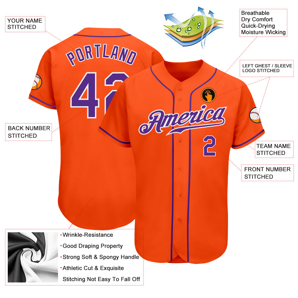 Custom-Orange-Purple-White-Baseball-MLB-Jersey-7977