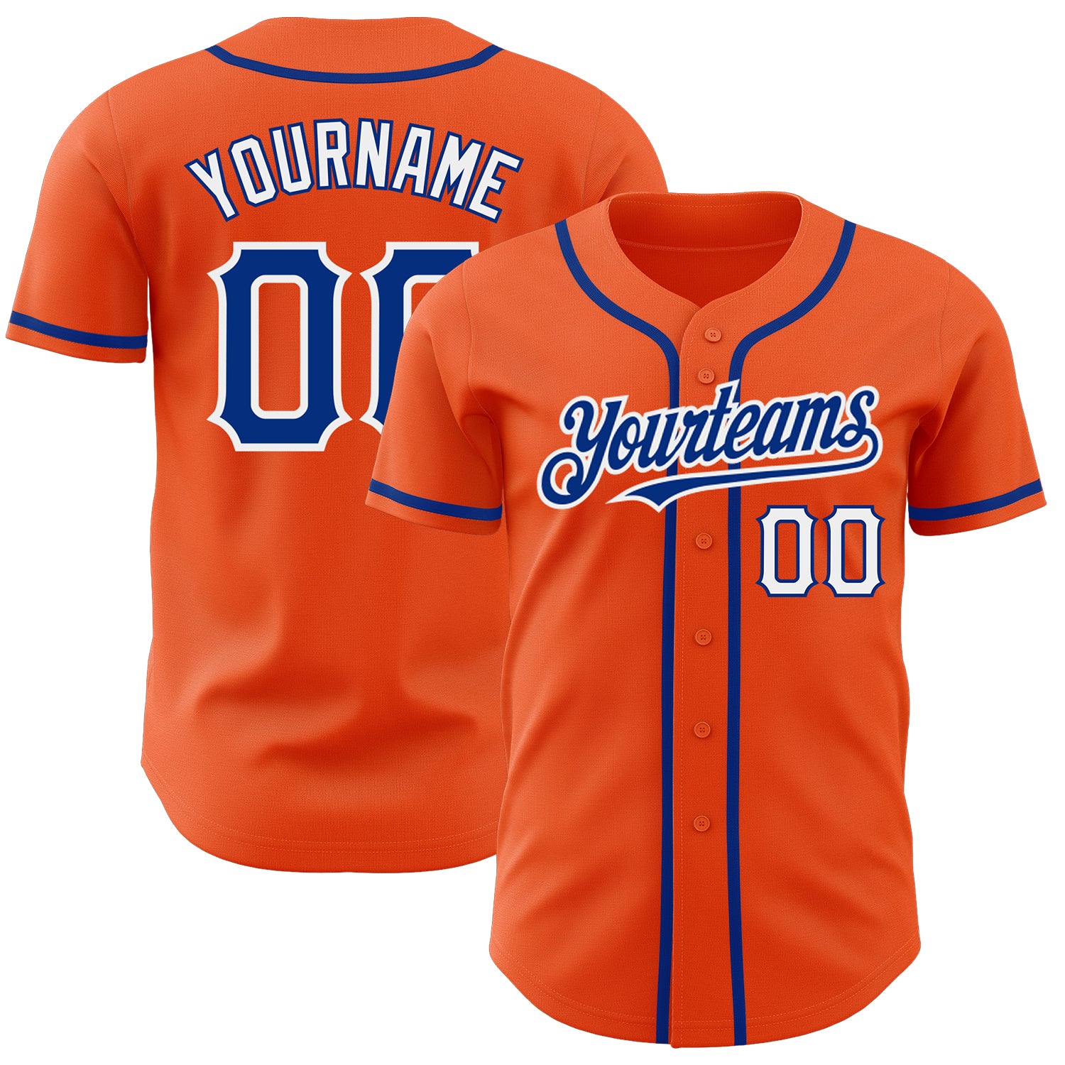 Custom-Orange-Royal-White-Baseball-MLB-Jersey-3636