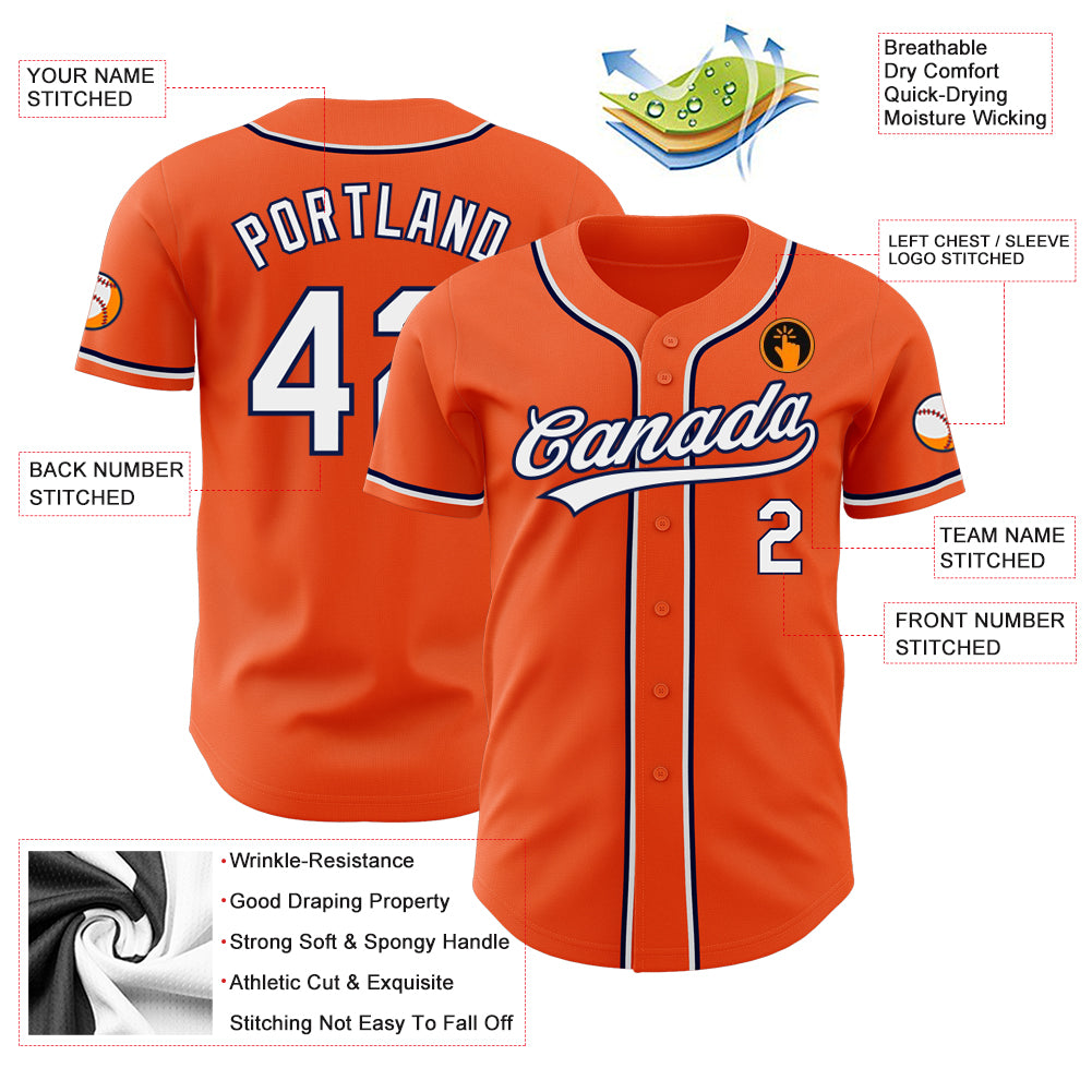 Custom-Orange-White-Navy-Baseball-MLB-Jersey-2671