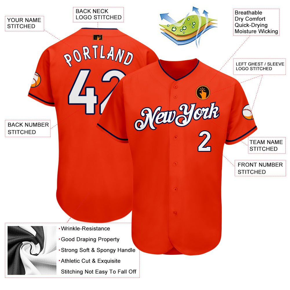 Custom-Orange-White-Navy-Baseball-MLB-Jersey-3704