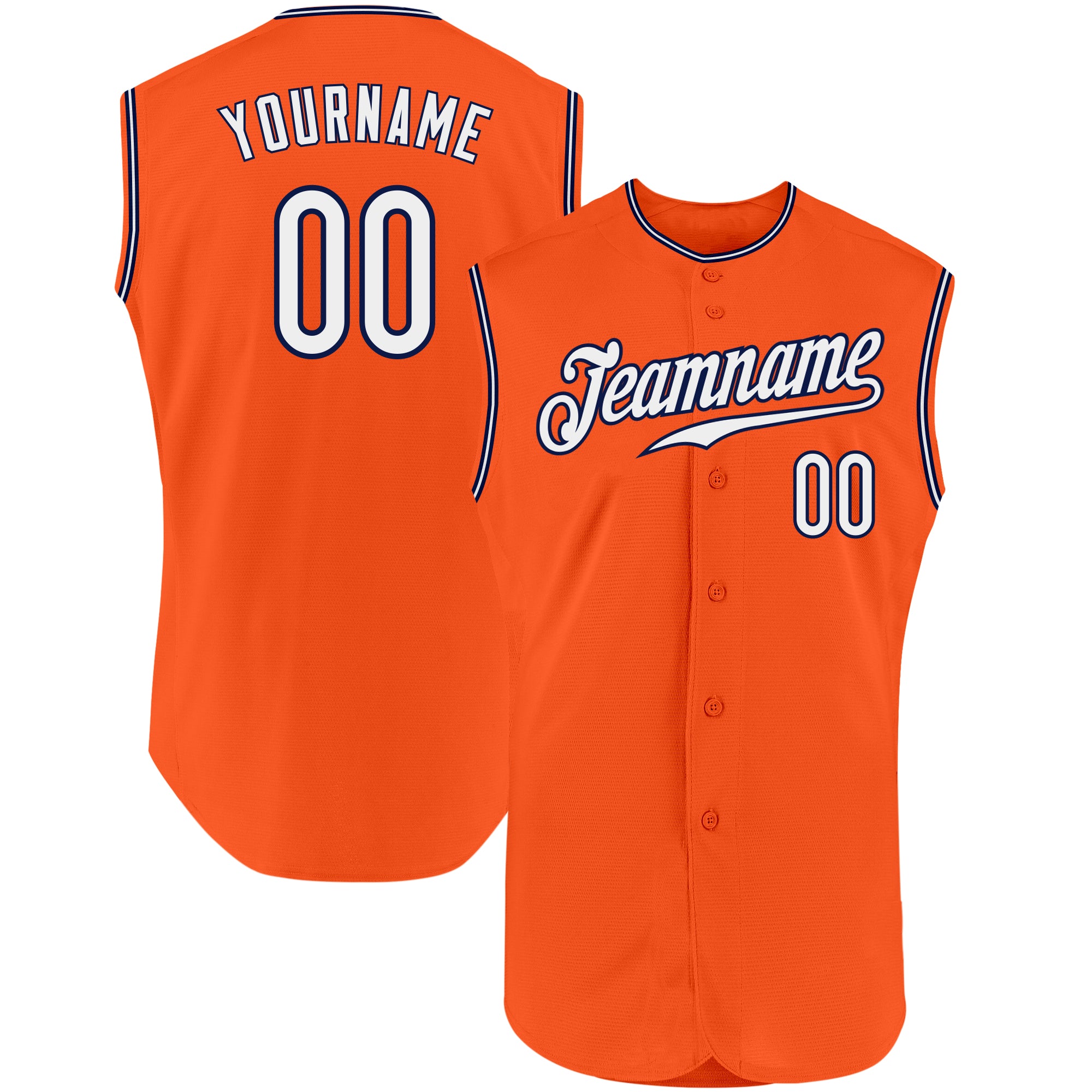 Custom-Orange-White-Navy-Sleeveless-Baseball-MLB-Jersey-6857