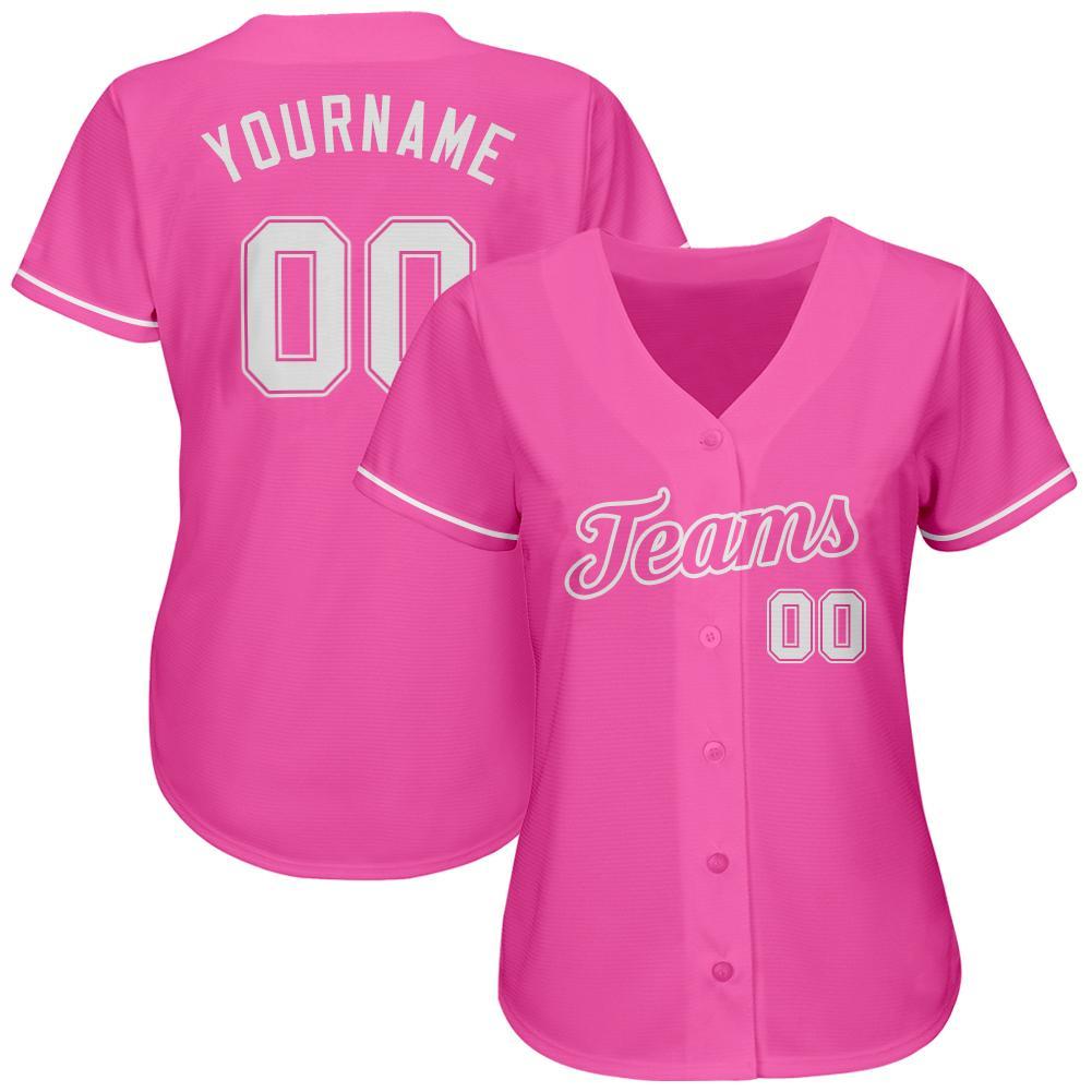 Custom-Pink-White-Baseball-MLB-Jersey-3149