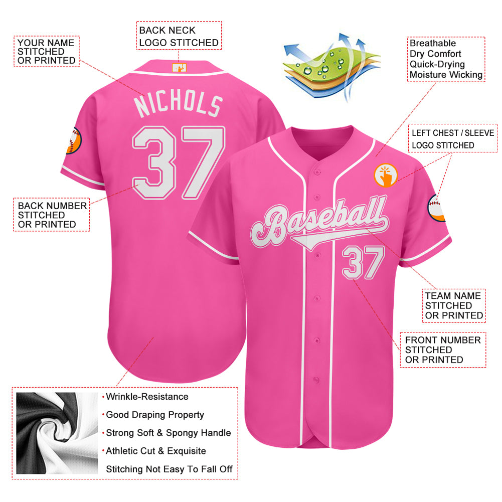 Custom-Pink-White-Baseball-MLB-Jersey-5117
