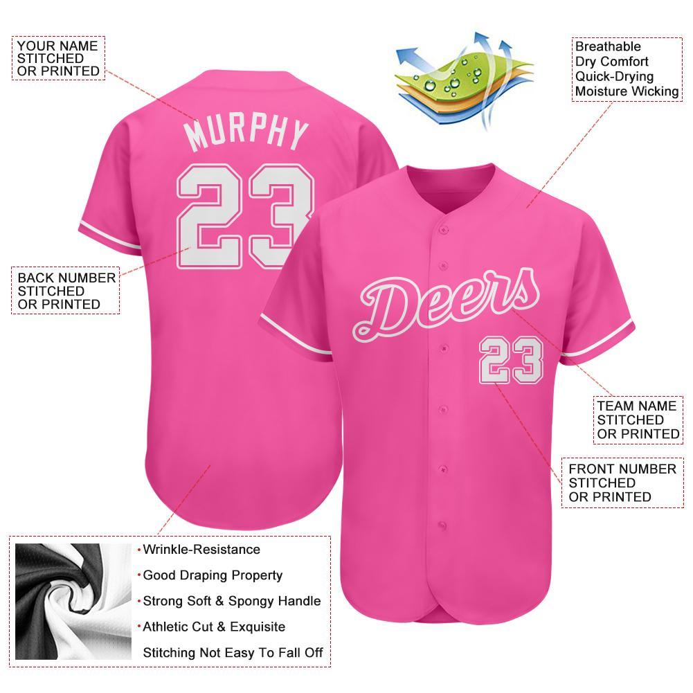 Custom-Pink-White-Baseball-MLB-Jersey-5992