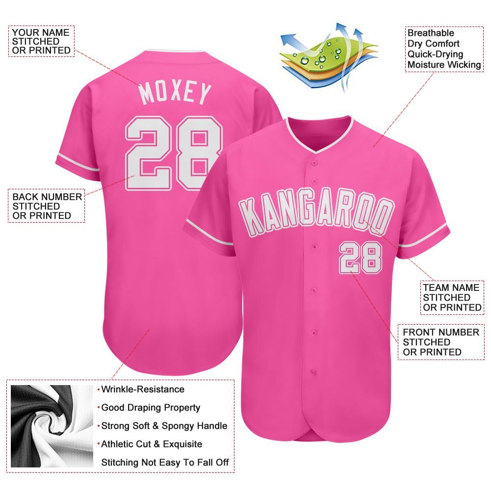 Custom-Pink-White-Baseball-MLB-Jersey-7264