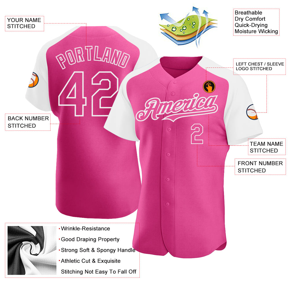 Custom-Pink-White-Baseball-MLB-Jersey-8397