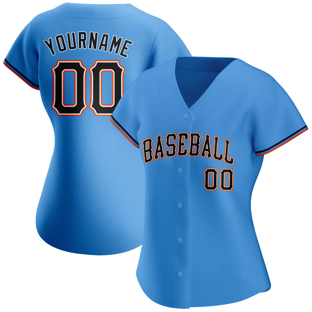 Custom-Powder-Blue-Black-Orange-Baseball-MLB-Jersey-4527