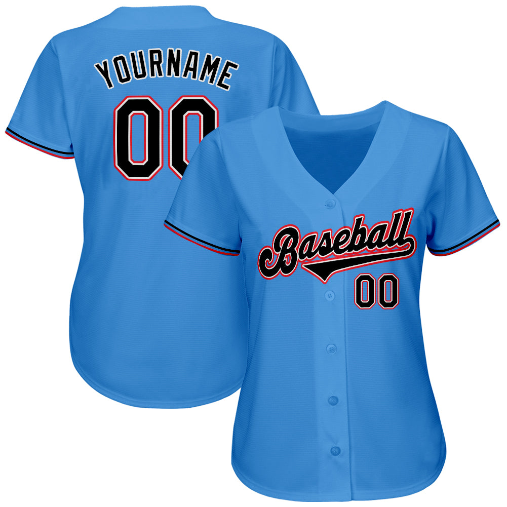 Custom-Powder-Blue-Black-Orange-Baseball-MLB-Jersey-6966