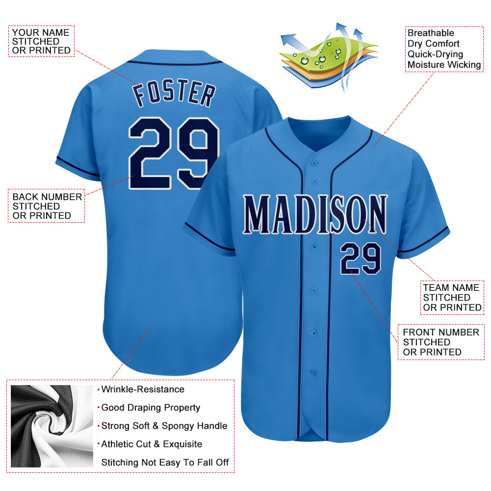 Custom-Powder-Blue-Navy-White-Baseball-MLB-Jersey-8885