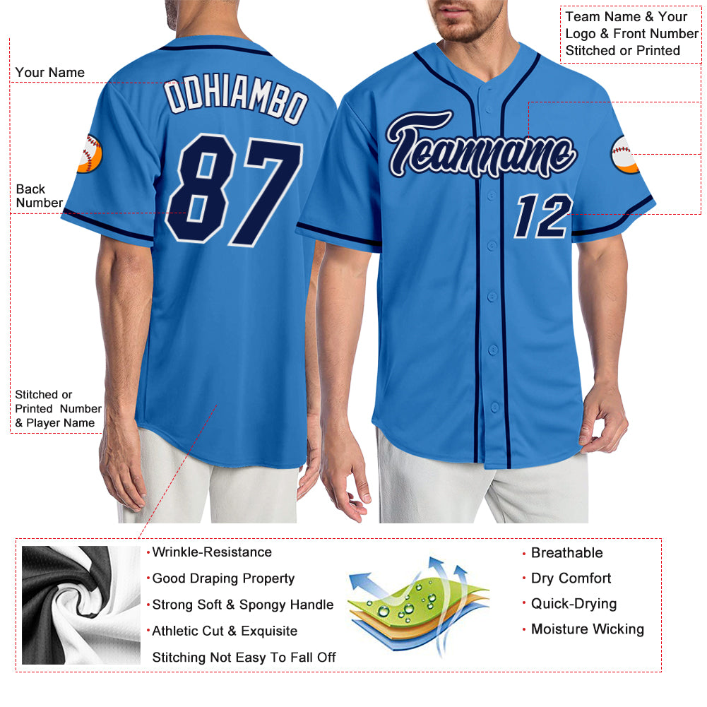 Custom-Powder-Blue-Navy-White-Baseball-MLB-Jersey-8977