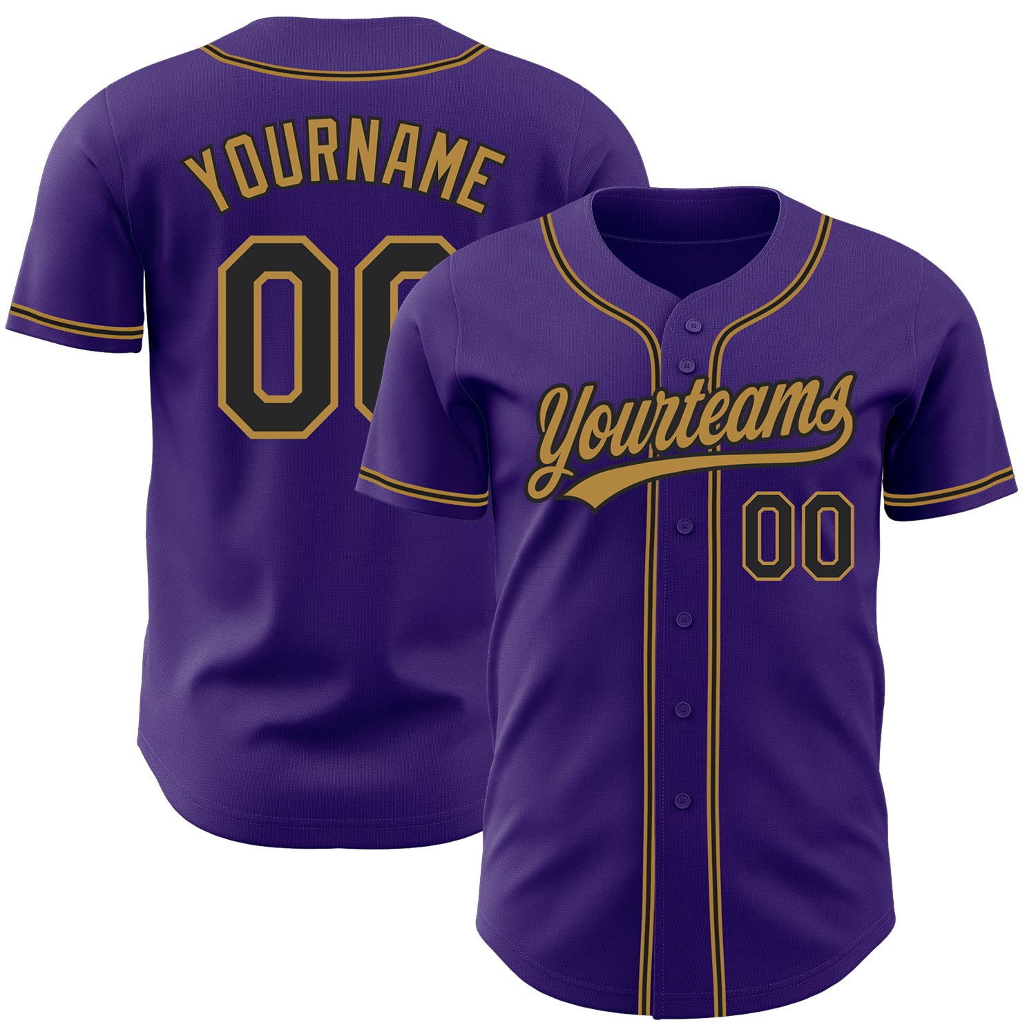 Custom-Purple-Black-Old-Gold-Baseball-MLB-Jersey-5657