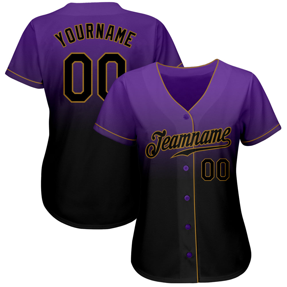 Custom-Purple-Black-Old-Gold-Fade-Fashion-Baseball-MLB-Jersey-6689