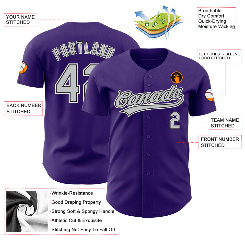 Custom-Purple-Gray-Black-Baseball-MLB-Jersey-3681
