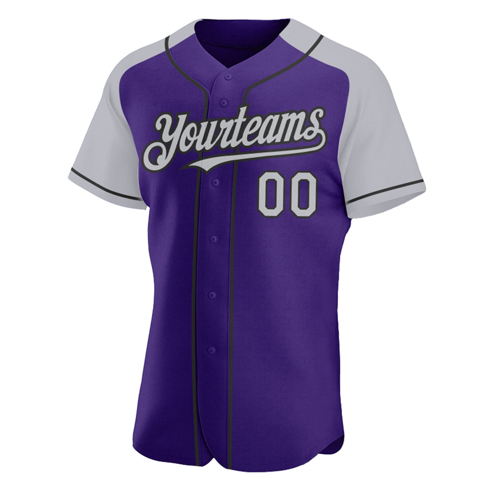 Custom-Purple-Gray-Black-Baseball-MLB-Jersey-4557