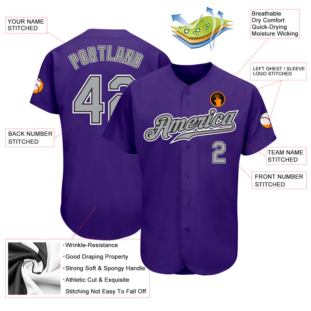 Custom-Purple-Gray-Black-Baseball-MLB-Jersey-7137