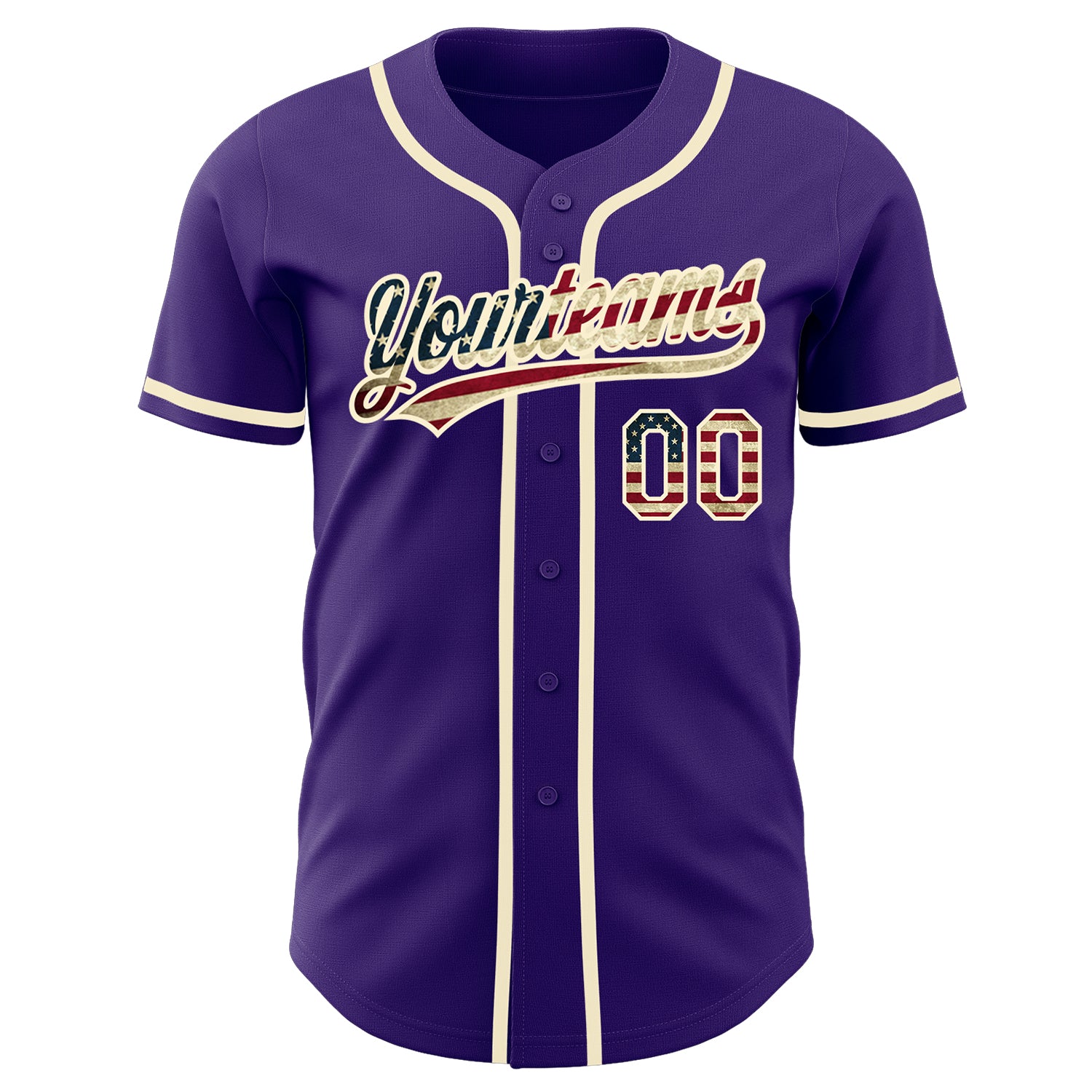 Custom-Purple-Vintage-USA-Flag-Cream-Baseball-MLB-Jersey-6674