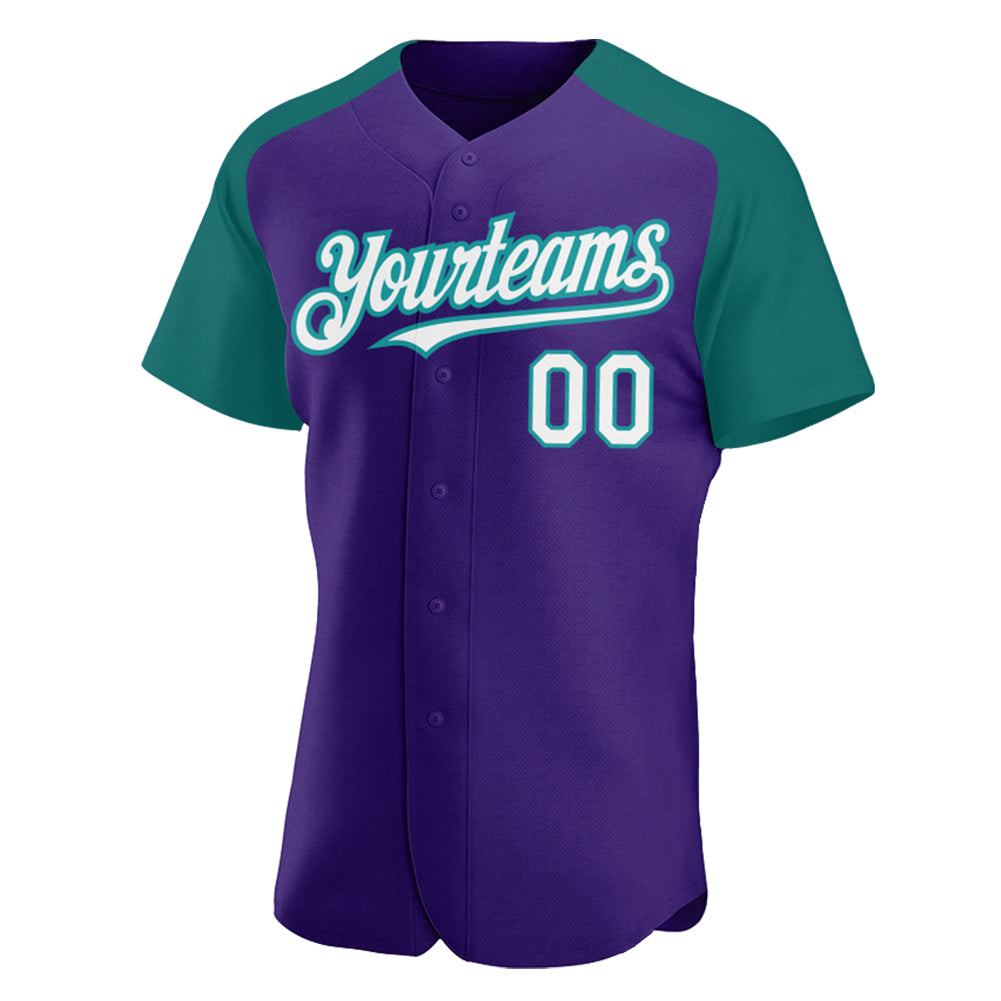 Custom-Purple-White-Teal-Baseball-MLB-Jersey-5062