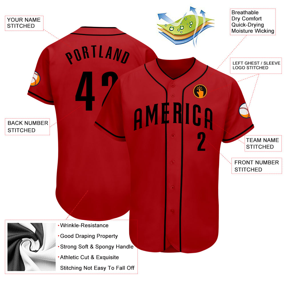 Custom-Red-Black-Baseball-MLB-Jersey-2782